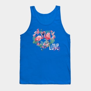 Flamingos Love Story Tank Top